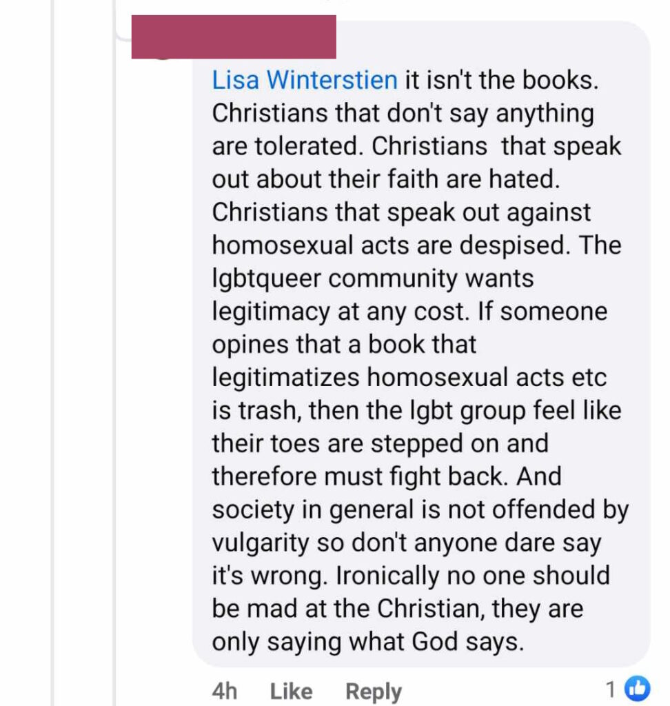 TCS supporters hate gay people